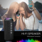 Ortizan Enceinte Bluetooth Étanche: Son Hi-Fi 360°, Autonomie 30H, Lumières RGB – Le Son qui Vous Suit! Ortizan Enceinte Bluetooth Étanche: Son Hi-Fi 360°, Autonomie 30H, Lumières RGB – Le Son qui Vous Suit!