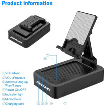 Cell Phone Stand with Wireless Bluetooth Speaker and Anti-Slip Base HD Surround Sound Perfect for Home and Outdoors with