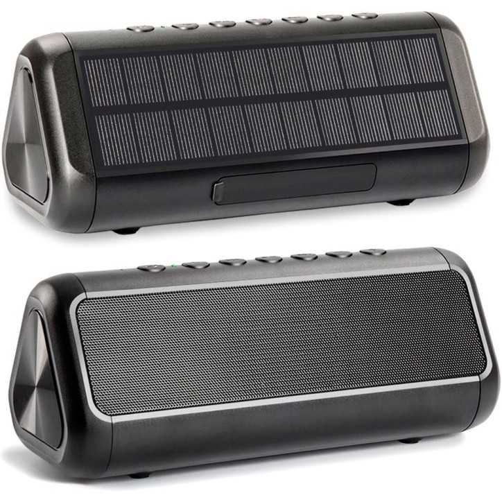 Enceinte Bluetooth Solaire Étanche : 50H dAutonomie, Basses Puissantes, Charge USB/Solaire - Idéale Outdoor! Enceinte Bluetooth Solaire Étanche : 50H dAutonomie, Basses Puissantes, Charge USB/Solaire - Idéale Outdoor!