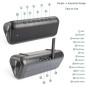 Friengood Solar Bluetooth Speaker: 50H Playtime, Waterproof, Power Bank! Friengood Solar Bluetooth Speaker: 50H Playtime, Waterproof, Power Bank!