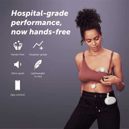 Elvie Stride Plus: Tire-Lait Électrique Hospitalier, Portable & Connecté pour Mamans Actives