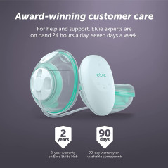 Elvie Stride Hospital-Grade App-Controlled Breast Pump | Hands-Free Wearable Ultra-Quiet Electric Breast Pump with 2-Modes