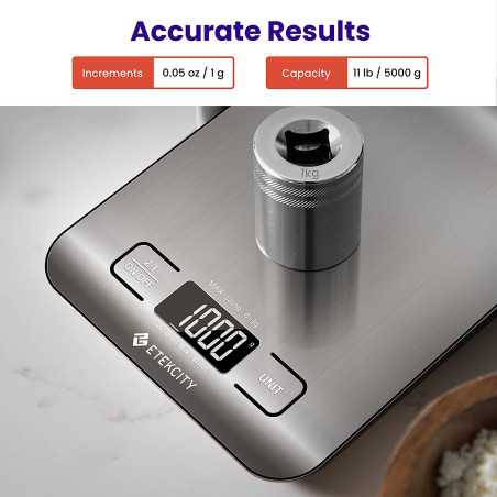 Etekcity Balance de Cuisine Digitale: Précision et Nutrition, Votre Allié Culinaire!
