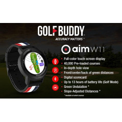 GolfBuddy Aim W11, the long lasting GPS watch