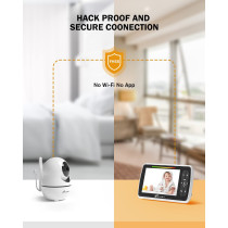 iFamily 5 Baby Monitor: Two-Way Audio, Night Vision & Temperature Monitoring - Peace of Mind Guaranteed!