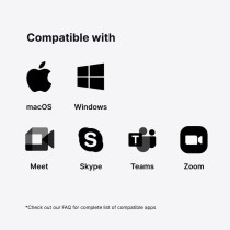 Webcam Lumina 4K : webcam de qualité studio alimentée par l'IA. Ayez fière allure à chaque appel vidéo. Compatible Mac et PC.