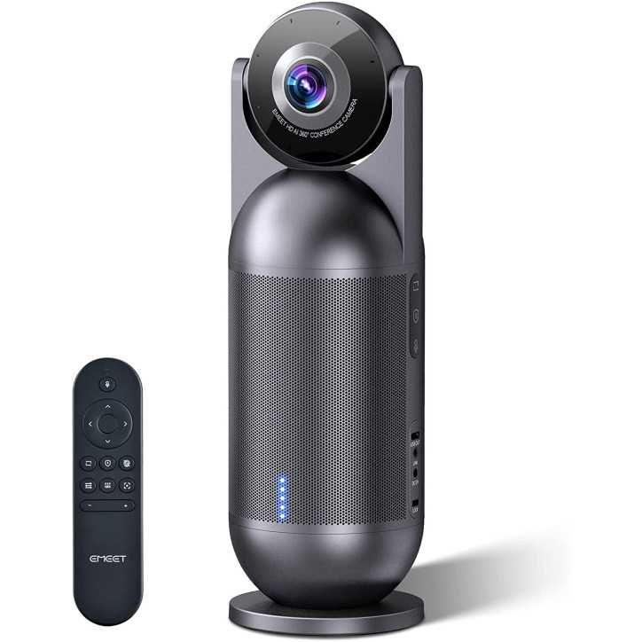 eMeet ConferEye 360° 4K Conference Camera: Auto Tracking, Noise Cancelling - Crystal Clear Meetings!