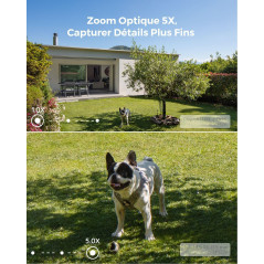 Reolink 4K Caméra de Surveillance Extérieure PoE avec Zoom Optique 5X, Vision Nocturne en Couleur, Audio Bidirectionnel,