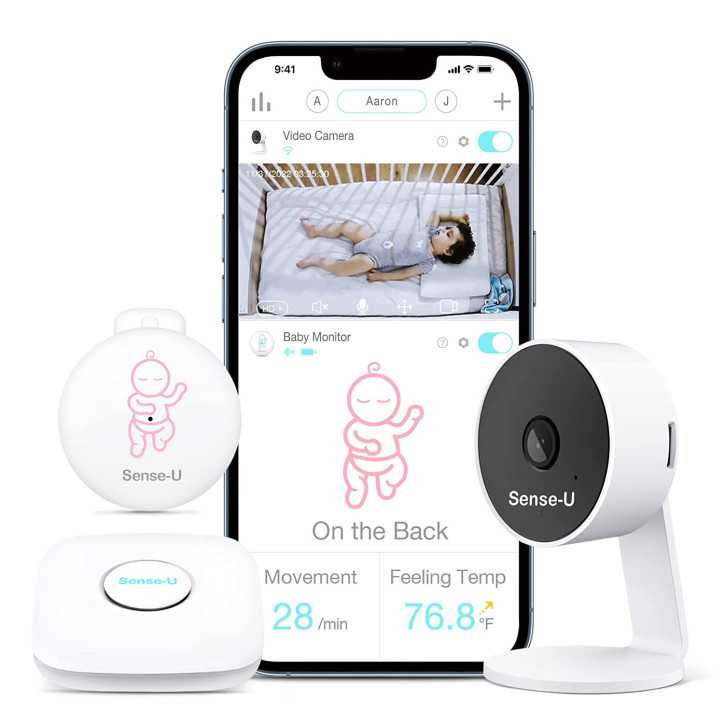Sense-U Moniteur Bébé Vidéo : Respiration, Mouvements, Température & HD Vidéo - Votre Allié Sommeil Serein! Sense-U Moniteur Bébé Vidéo : Respiration, Mouvements, Température & HD Vidéo - Votre Allié Sommeil Serein!