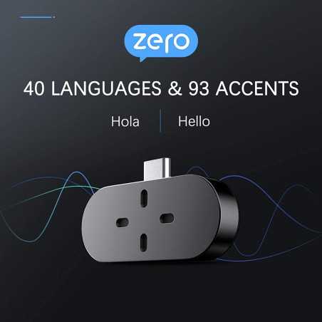 Timekettle Zero : Traducteur Vocal Instantané, 40 Langues – Parfait pour Voyages & Business!