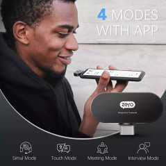 Timekettle Zero Language Translator Device – Supports 40 Languages & 93 Accents Mini Size Voice Translator & Voice Recorder for