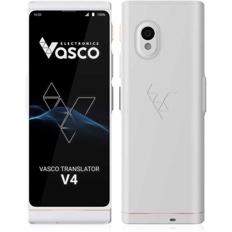 Vasco V4 Language Translator Device | 108 Languages | Free Lifetime Internet for Translations in Almost 200 Countries | Model