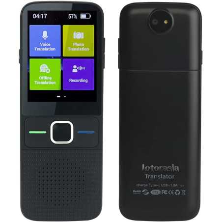 lotorasia Language Translator Portable Instant Translator Device Support WiFi/Hotspot/Offline Two- Way Real Time Online 137