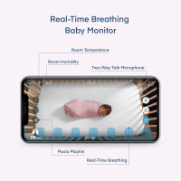 Miku Smart Baby Monitor: Contact-Free Breathing & Sleep Tracking - Peace of Mind Guaranteed!