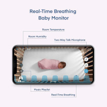 Miku Smart Baby Monitor: Contact-Free Breathing & Sleep Tracking - Peace of Mind Guaranteed!