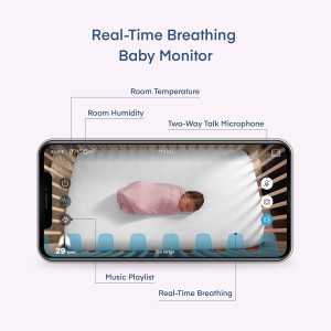 Miku Smart Baby Monitor: Contact-Free Breathing & Sleep Tracking - Peace of Mind Guaranteed!