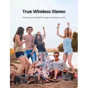 Houl Zallee: 40W Waterproof Bluetooth Speaker - 32H Playtime, Deep Bass, Power Bank!