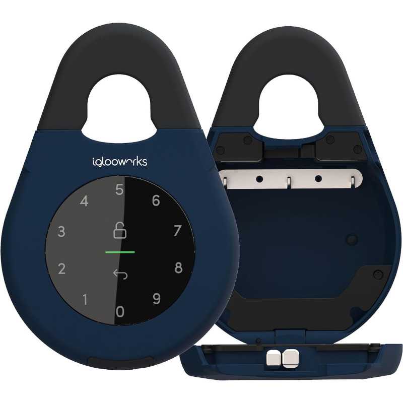 igloohome Keybox 3E (NEW!) - Spacious Key Safe w/ Airbnb Sync - Bluetooth & Pin Access Offline