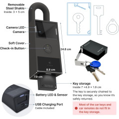 LTE Smart Key Lock Box: Outdoor, QR Access, Weatherproof, 3 Months LTE Data Included
