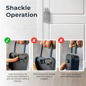 MojoBox Bluetooth Lockbox: Secure Key Storage with Remote Access & Extreme Temp Resistance!