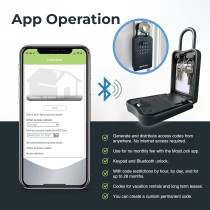 The MojoBox is the ultimate Bluetooth digital lockbox, providing secure and smart access on-the-go.