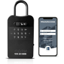 Access your belongings anytime, anywhere with the secure and smart MojoBox Bluetooth digital lockbox.