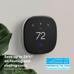 Ecobee Enhanced Smart Thermostat: Energy-Efficient, WiFi-Enabled, Works with Siri, Alexa & Google Assistant!