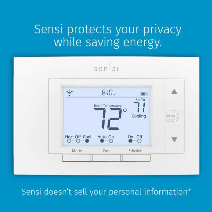 Emerson Sensi Smart Thermostat: Save Energy & Control from Anywhere! Alexa Compatible