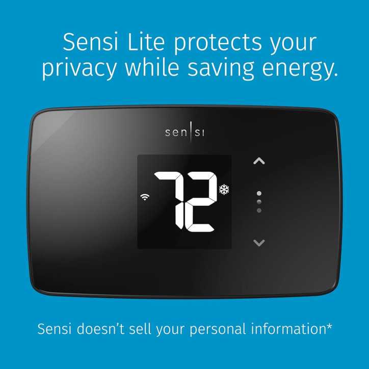 Sensi Lite 2023 : Thermostat intelligent Wi-Fi, contrôle Alexa et certifié Énergie Étoile ! Économies garanties !