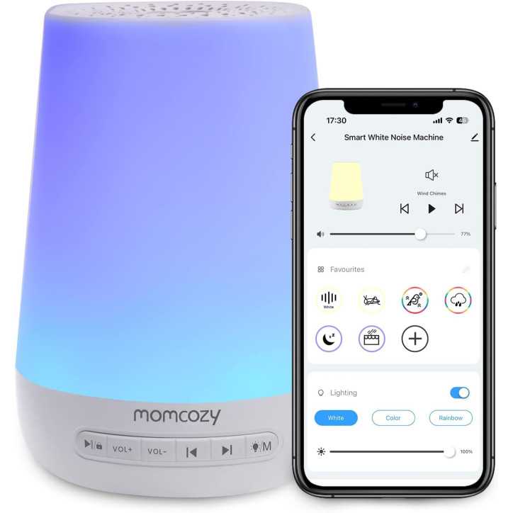 Momcozy Machine à Sons: Sommeil Paisible Garanti avec Sons Apaisants & Veilleuse Intégrée Momcozy Machine à Sons: Sommeil Paisible Garanti avec Sons Apaisants & Veilleuse Intégrée