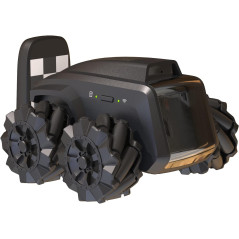 3D printed "convert to track" design on a Moorebot Scout home monitoring robot.