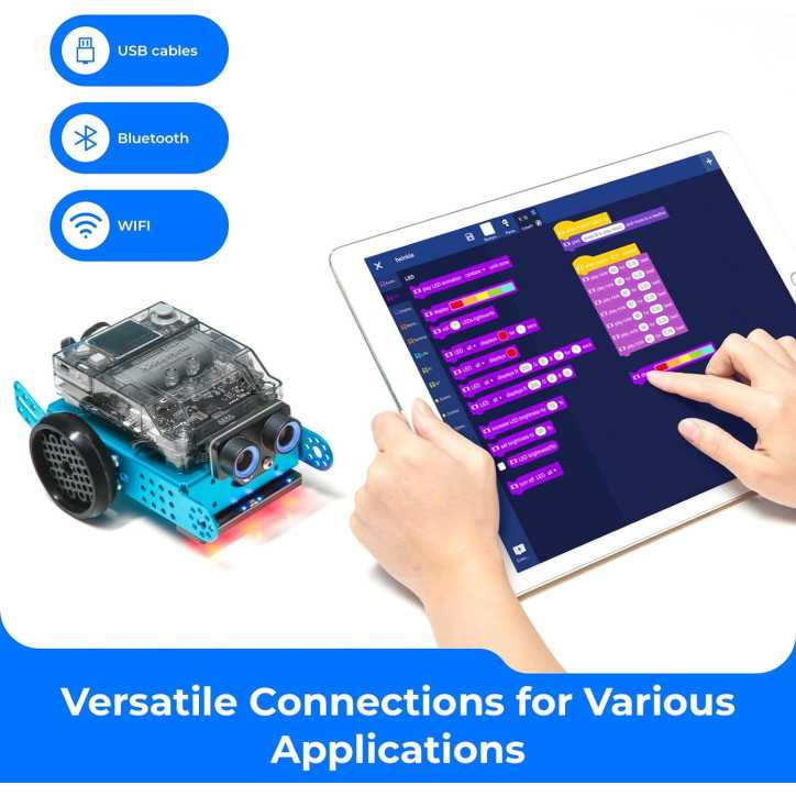 mBot Neo Makeblock: Robot Educatif STEM Programmable pour Enfants (8+) - Apprenez Scratch & Python!