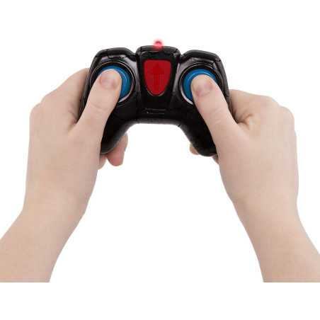 Blue Tarantula toy spider with remote control, glowing eyes.