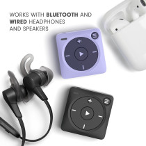 Purple play button on Mighty: Compact Spotify Music Player for offline listening.