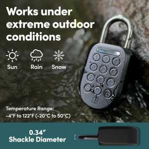 igloohome SP2 Smart Padlock: Keyless Security, Weatherproof, & Remote Access!