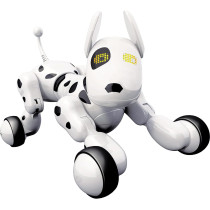 Dalmatian dog and "Smart Robot Dog" text
