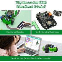 Robobloq Q-Scout: STEM robot kit for kids to explore coding with Scratch, Arduino & Python.