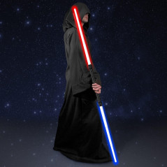 Galactic Warrior's Expandable Lightsaber with Realistic Handle and FX Sound