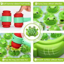 Fun and educational frog toy with various parts and assembly instructions included.