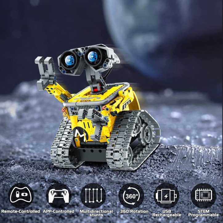 Mibido Robot Dinosaures 5-en-1 : Jeu de Construction STEM Télécommandé et Programmable pour Enfants Mibido Robot Dinosaures 5-en-1 : Jeu de Construction STEM Télécommandé et Programmable pour Enfants
