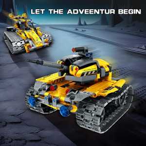 Mibido 5-in-1 Robot Dinosaur Building Kit: STEM Toy with Remote & App Control - Perfect Gift for Kids!