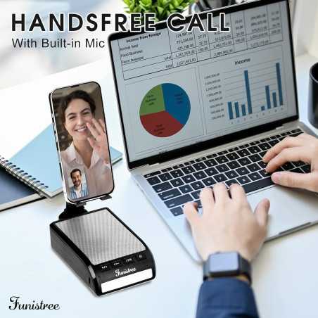 Funistree Bluetooth Speaker Phone Stand: HD Sound, Adjustable Height, Perfect Gift!