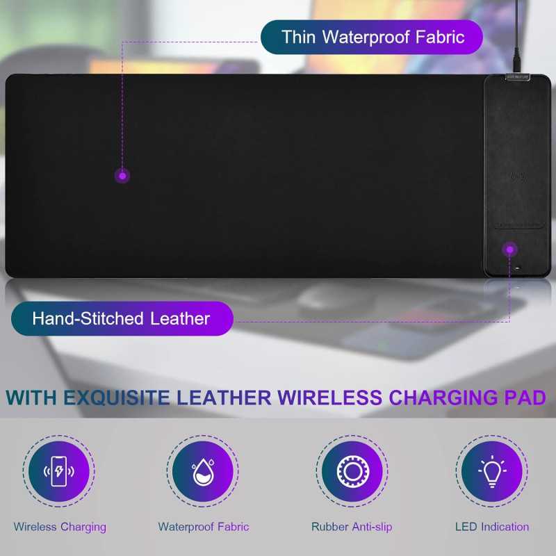 Stay organized and charged with FutureCharger's Wireless Charging Desk Pad
