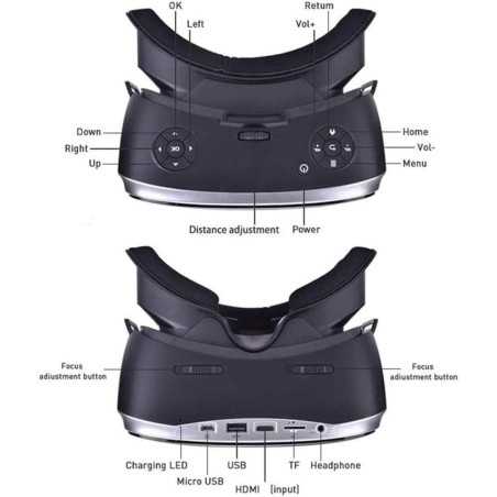 Immersive 3D VR Headset with 2K Screen & Controller - Dive into Virtual Reality!