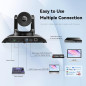 Tenveo Caméra Conférence PTZ 20X: Full HD, Zoom Optique Exceptionnel pour vos Meetings et Streaming!