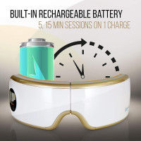 SereneLife Heated Eye Massager: Wireless Relaxation for Migraines, Stress & Better Sleep