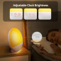 Réveil Simulateur dAube RICIAL : Thérapie Lumineuse 10000 Lux, Bruits Blancs & 11 Ambiance Lumineuses - Sommeil Amélioré!