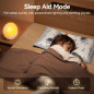 Réveil Simulateur dAube RICIAL : Thérapie Lumineuse 10000 Lux, Bruits Blancs & 11 Ambiance Lumineuses - Sommeil Amélioré!