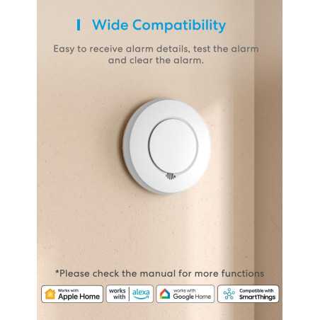 Meross Smart Smoke & Heat Alarm with Hub: Whole-Home Protection, Real-Time Alerts