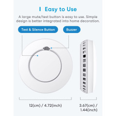 Meross Smart Smoke Alarm with Hub: Real - Time Alerts and Safety
